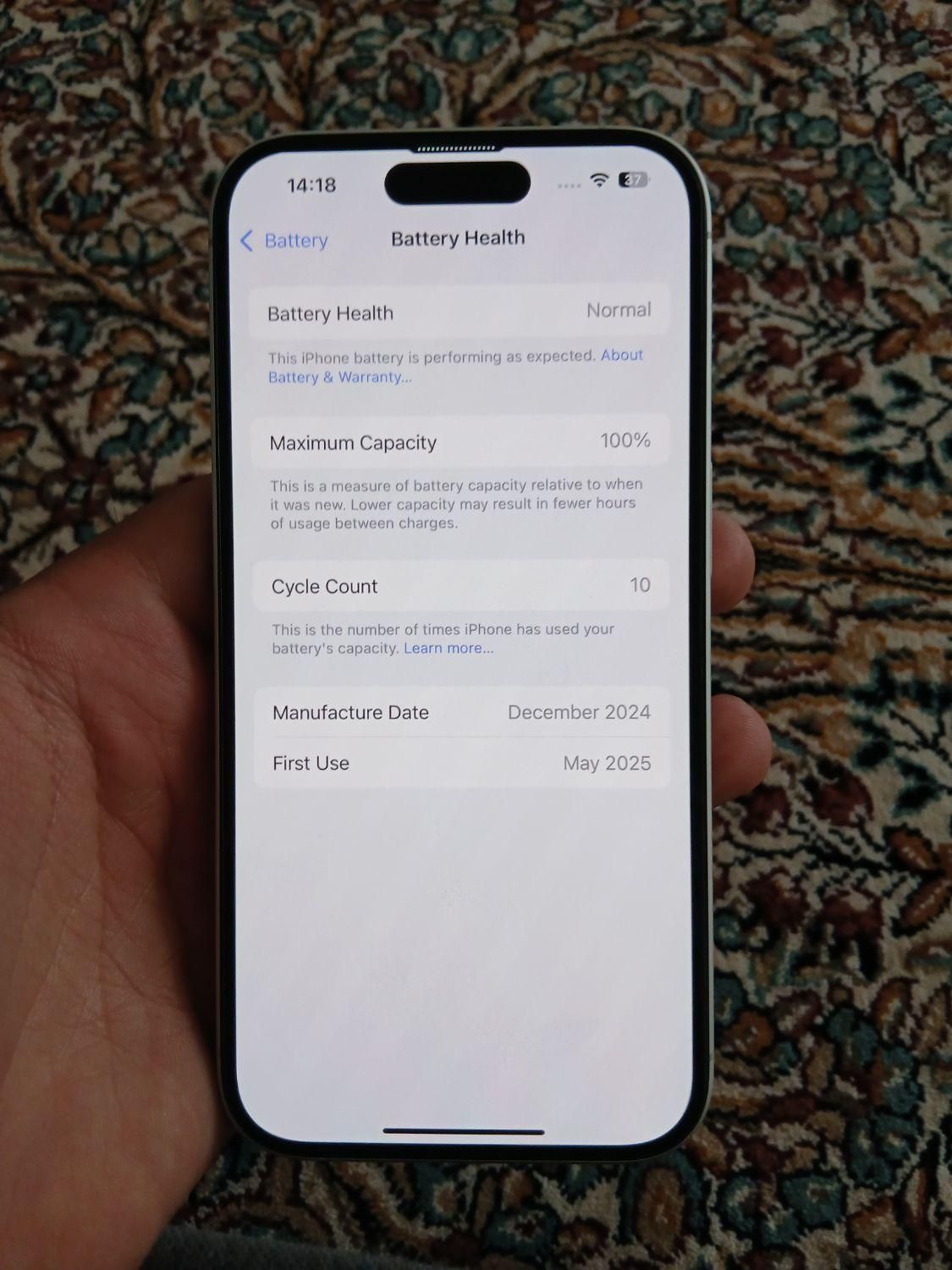 اپل iPhone 16 با حافظهٔ ۱۲۸ گیگابایت|موبایل|کوهدشت, |دیوار