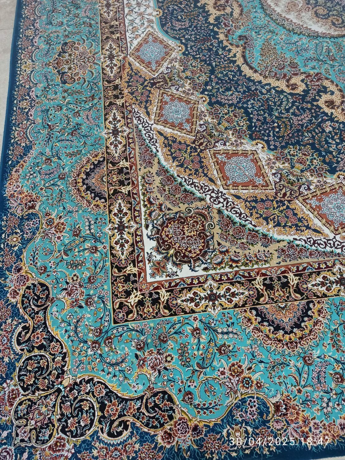 فرش کارکرده پرهام/دوتخته۱۲ متری اسپادانا ۱۰۰۰ شانه|فرش|مشهد, شاهد (شهرک غرب)|دیوار