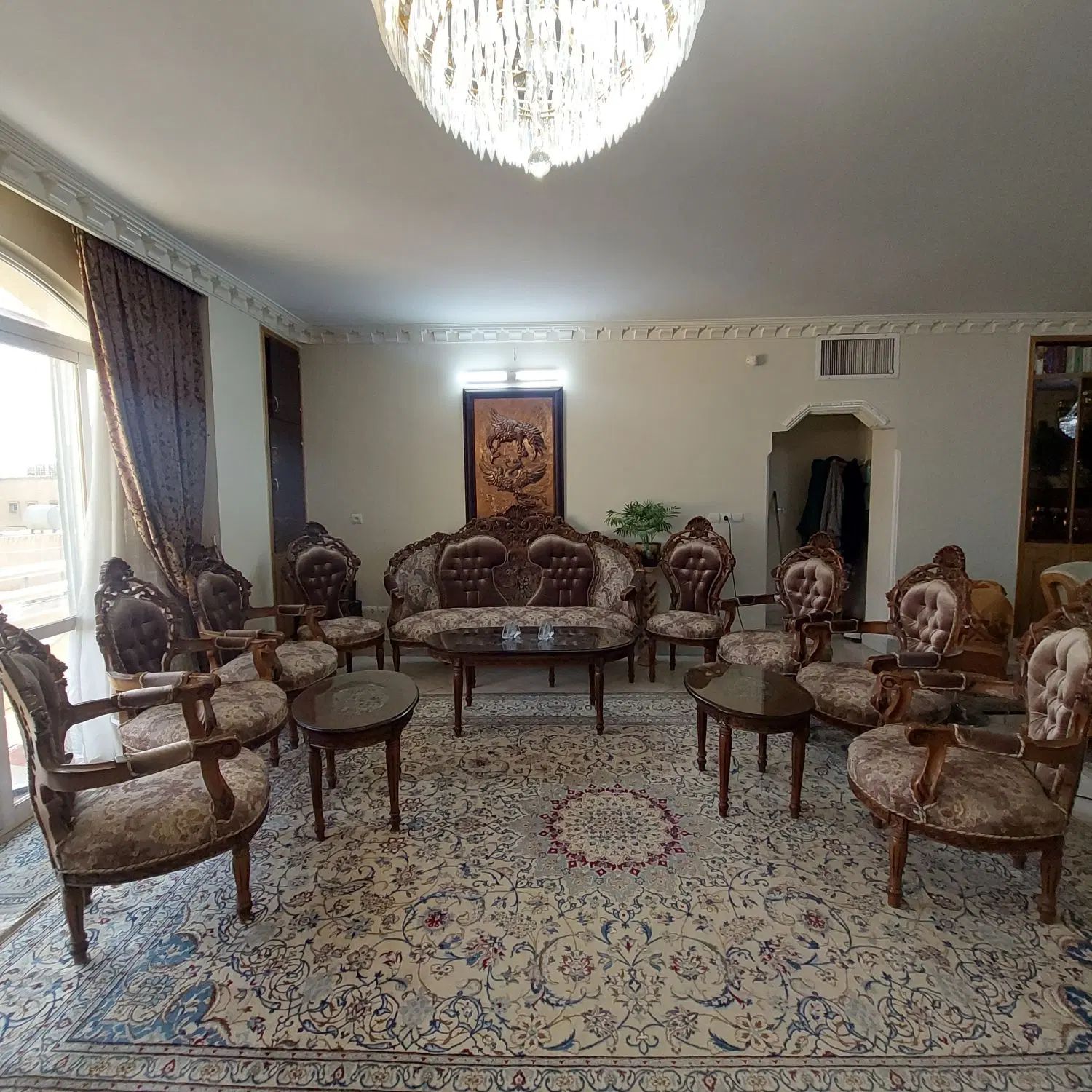 مبلمان سلطنتی منبت ظریف|مبلمان خانگی و میز عسلی|اصفهان, آفاران|دیوار