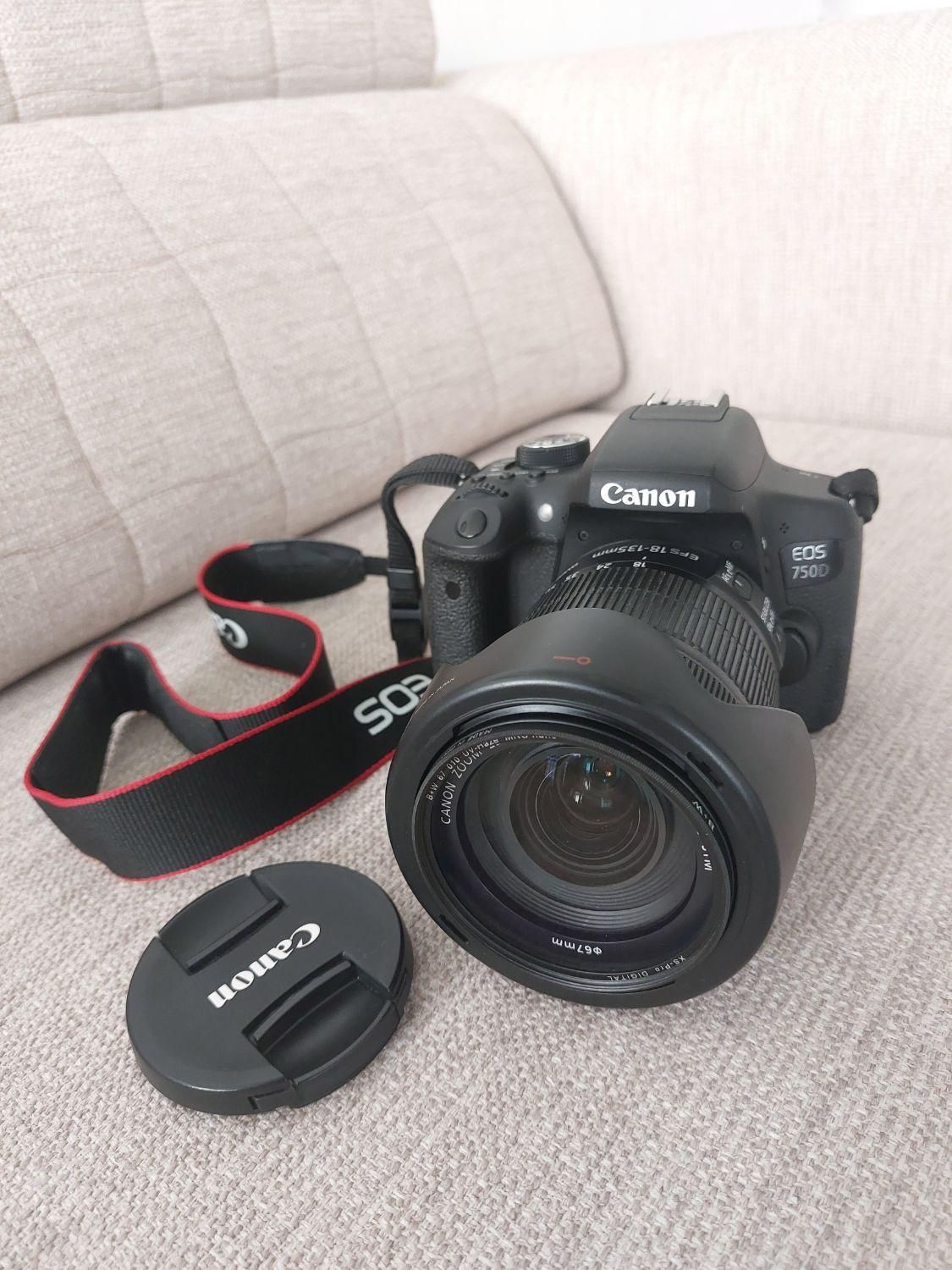فروش دوربین canon 750d لنز 18.135|دوربین عکاسی و فیلم‌برداری|اصفهان, آبشار|دیوار