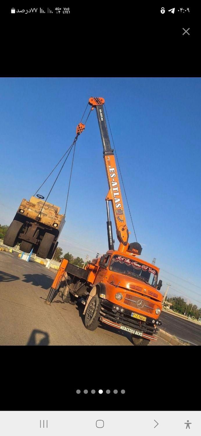 خدمات جرثقیل 10 تن کفی دکل بلند جهت کار|خدمات حمل و نقل|شیراز, شهرک امیر کبیر|دیوار