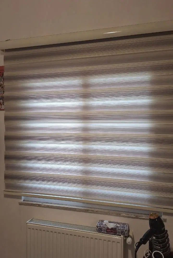 پرده کرکره ای ۲عدد به رنگ کرم شکلاتی|پرده، رانر، رومیزی|رشت, گلسار|دیوار