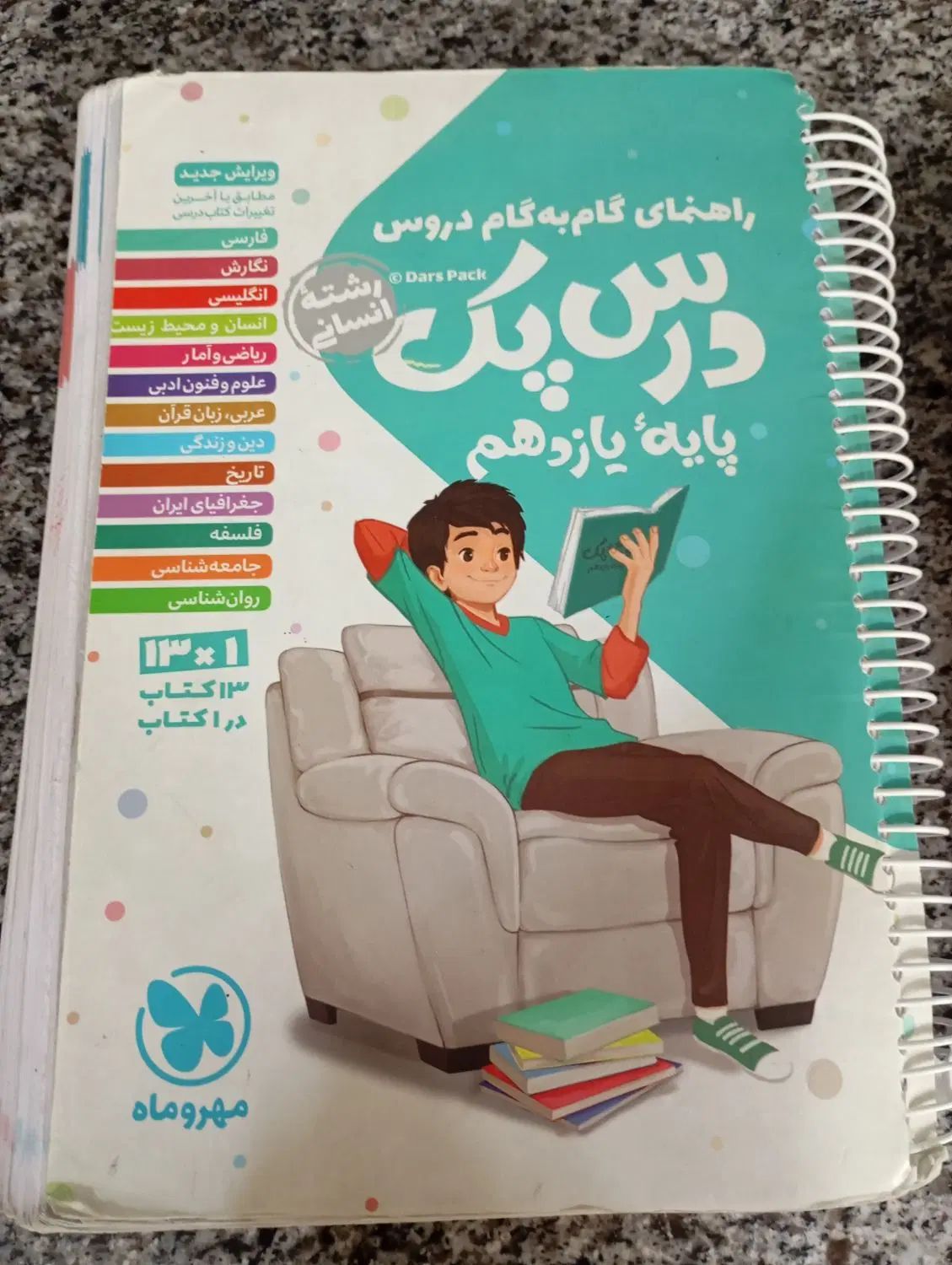 کتای راهنمای دروس پایه یازدهم انسانی و دوازدهم|کتاب و مجله آموزشی|مشهد, کوی سیدی|دیوار