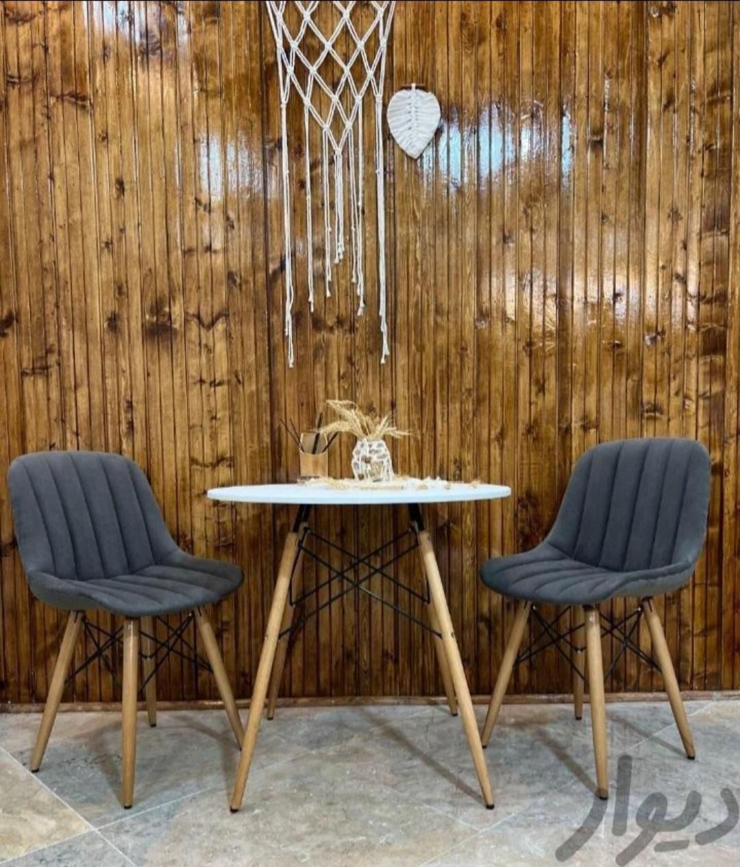 میزگردومربع پایه ایفلی//باصندلیهای متنوع کدF2|میز و صندلی غذاخوری|گرگان, |دیوار