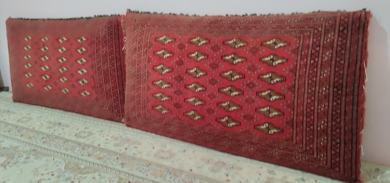 ۲ عدد پشتی دست باف|پشتی|کرمانشاه, |دیوار