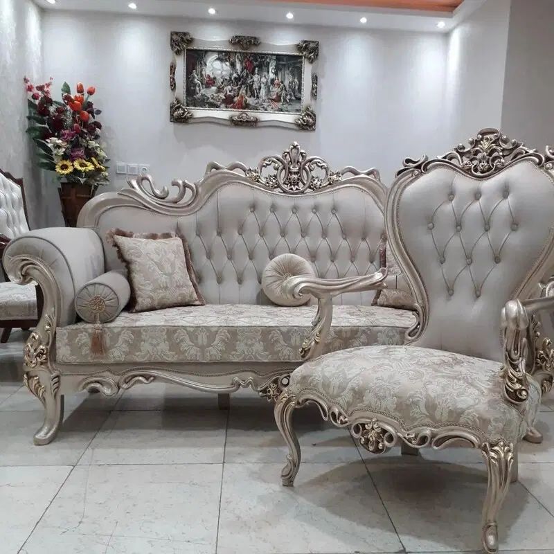مبل کلاسیک استیل افسون سلطنتی راحتی/ مصری|مبلمان خانگی و میز عسلی|رباط‌کریم, رباط‌کریم|دیوار