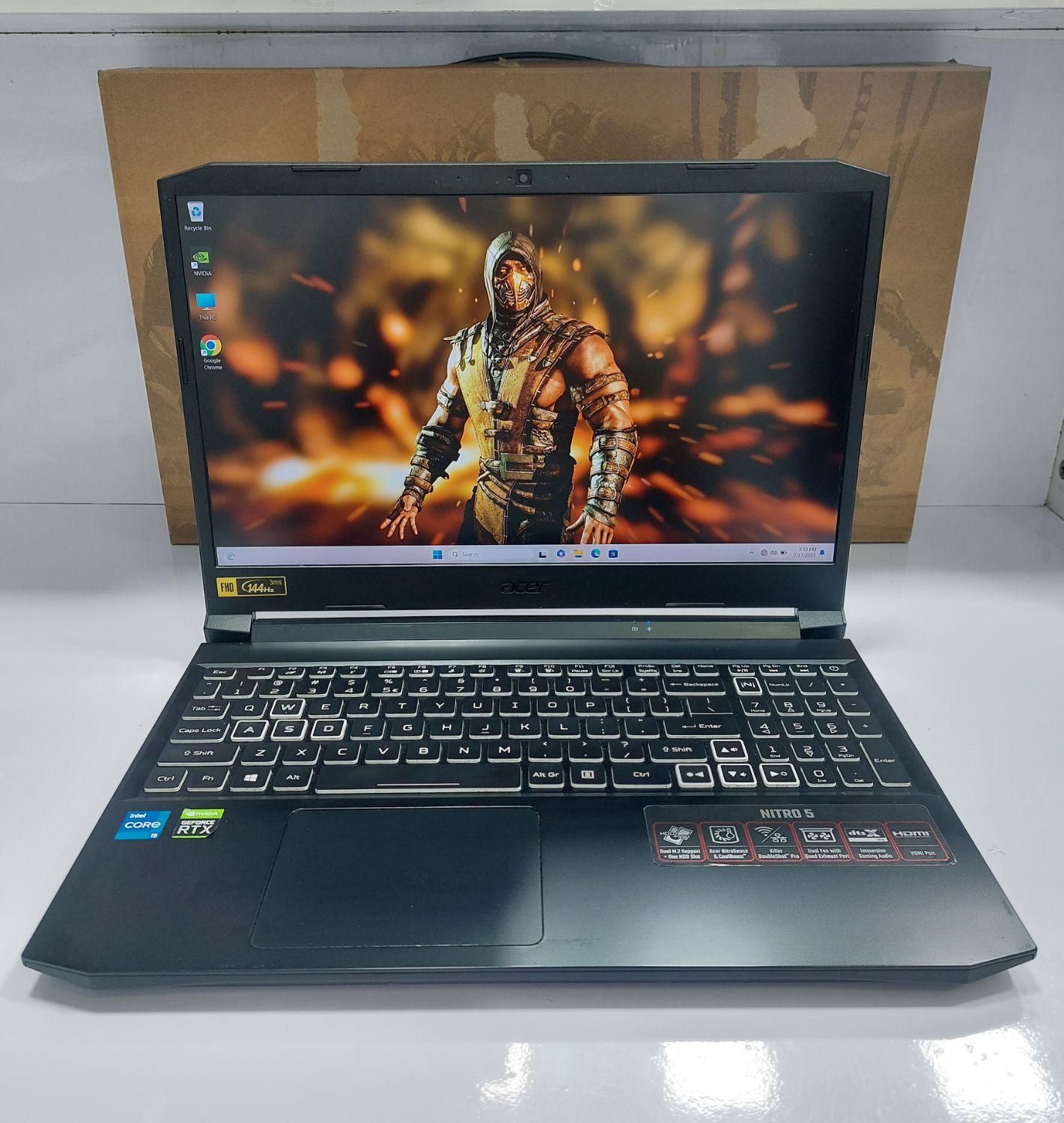 لپ تاپ Acer Nitro5 نسل ۱۱ H گرافیک RTX3050|رایانه همراه|تهران, میدان ولیعصر|دیوار
