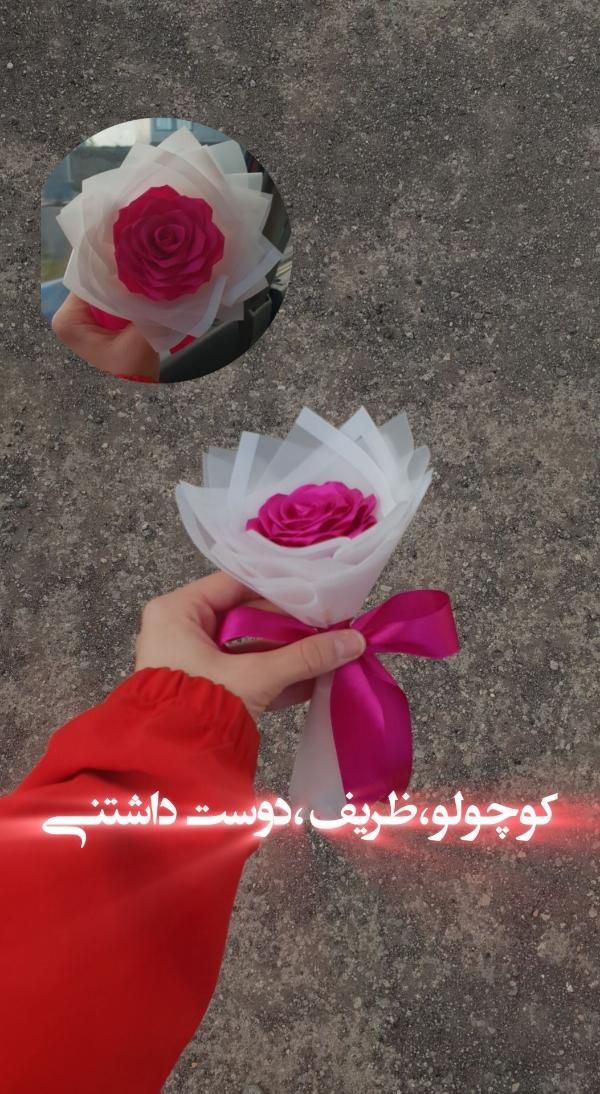 گل رز روبانی|صنایع دستی و سایر لوازم تزئینی|شیراز, شهرک مهدی‌آباد|دیوار