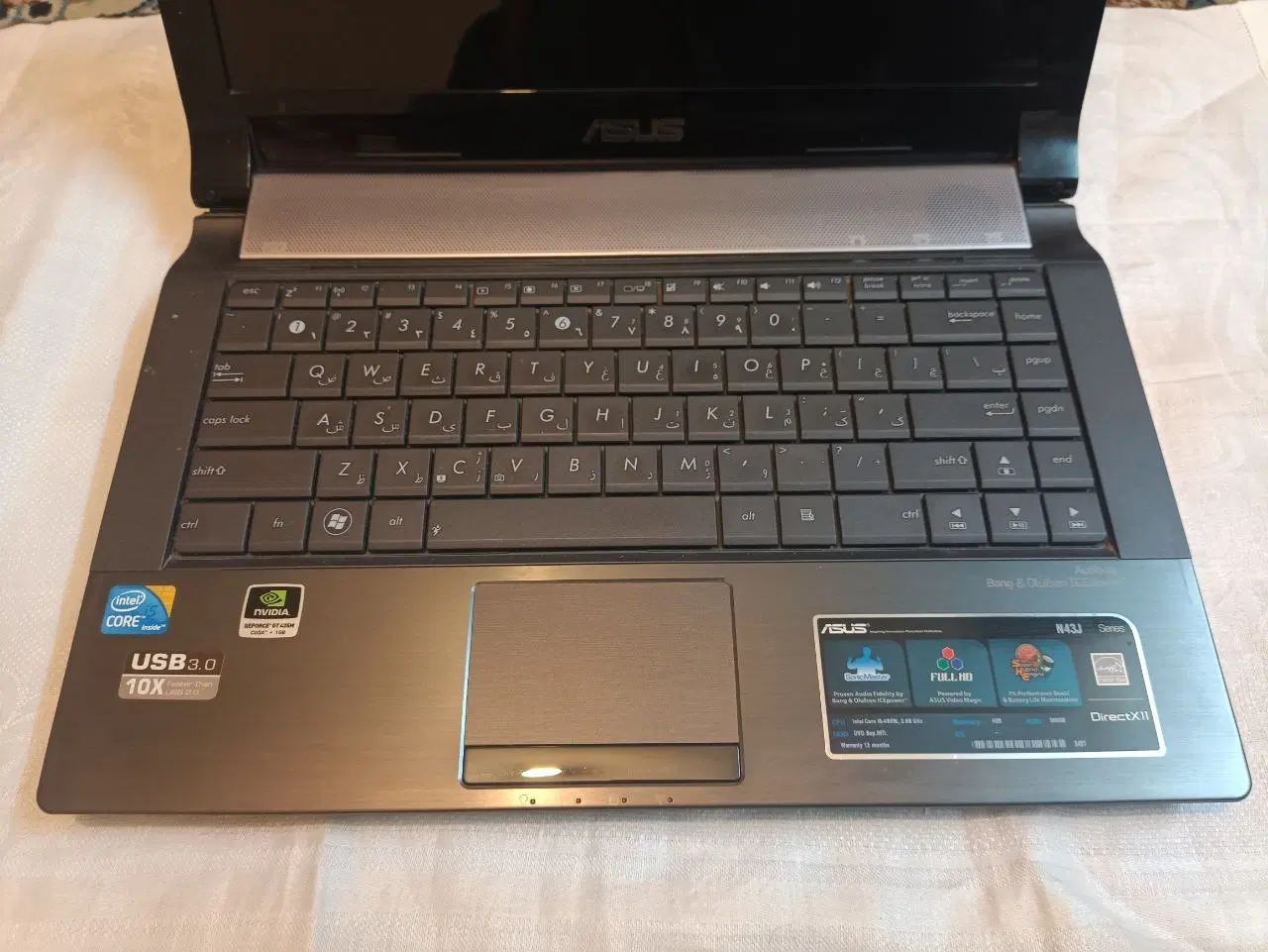 لپ‌تاپ Asus مدل N43JM|رایانه همراه|اصفهان, عباس‌آباد|دیوار