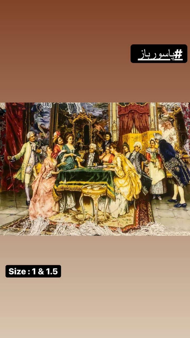 تابلو فرش فرانسوی گل ابریشم چله ابریشم|تابلو فرش|تهران, سهروردی|دیوار