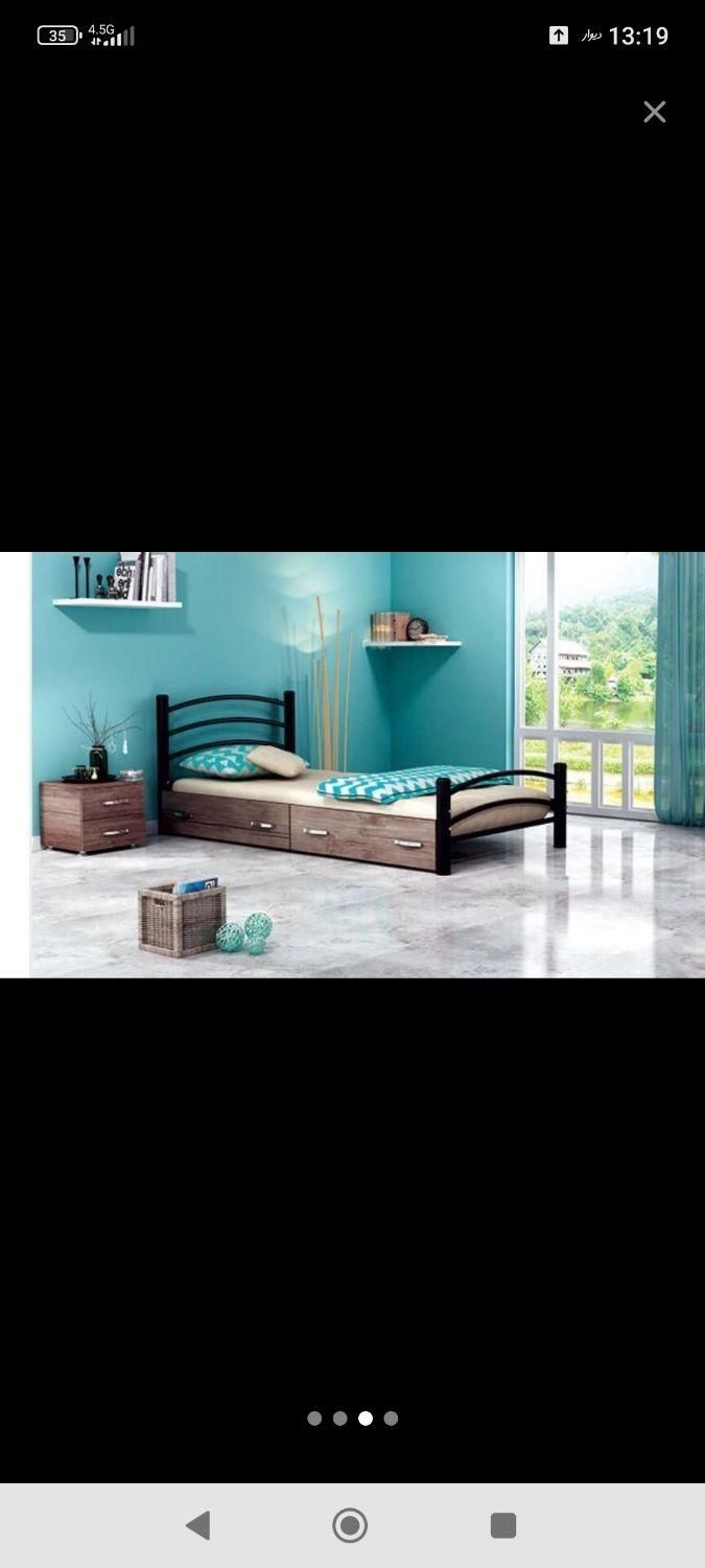 فلزی تک نفره|تخت و سرویس خواب|تهران, نعمت‌آباد|دیوار