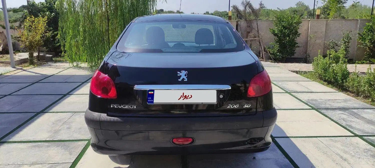 ۲۰۶ sd V8 مشکی آخر۹۷بیرنگ سنداول|خودرو سواری و وانت|رشت, فرودگاه سردار جنگل رشت|دیوار