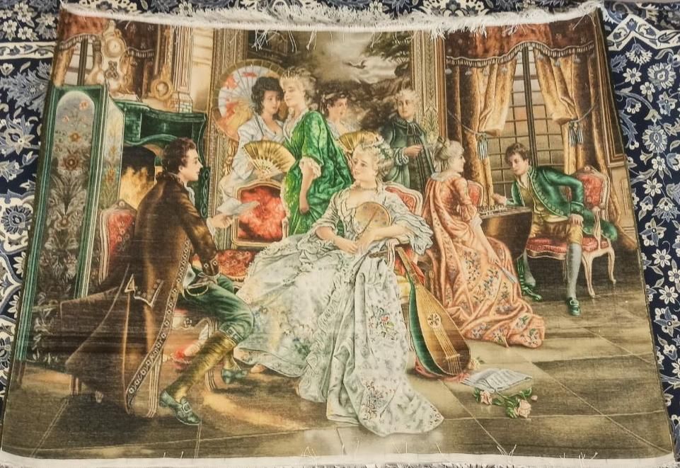 تابلو فرش ابریشم اعلا دستباف 150×110|تابلو فرش|قزوین, |دیوار