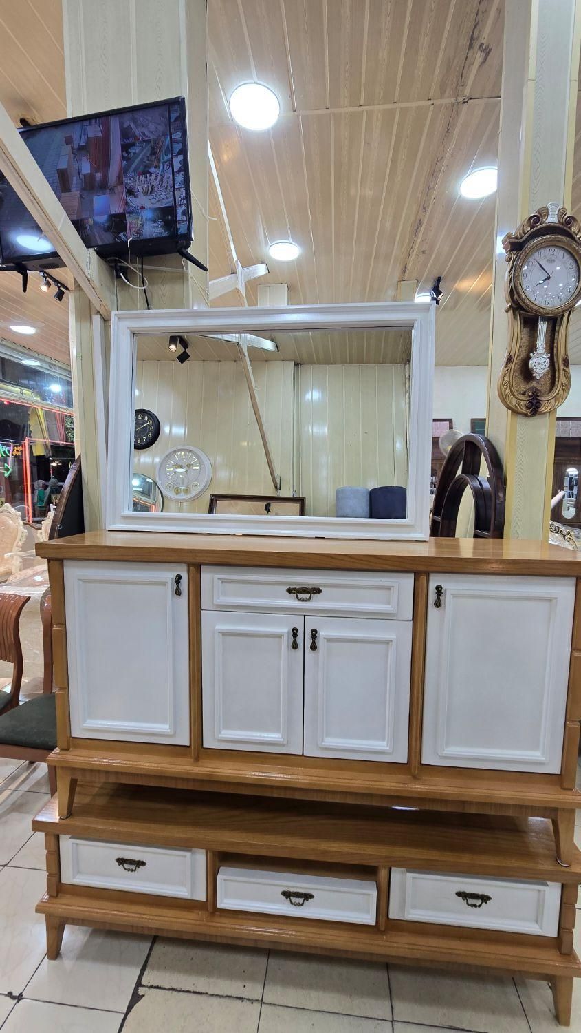 ست آینه کنسول بلوط ۰۲۱|بوفه، ویترین، کنسول|رشت, رودبارتان|دیوار