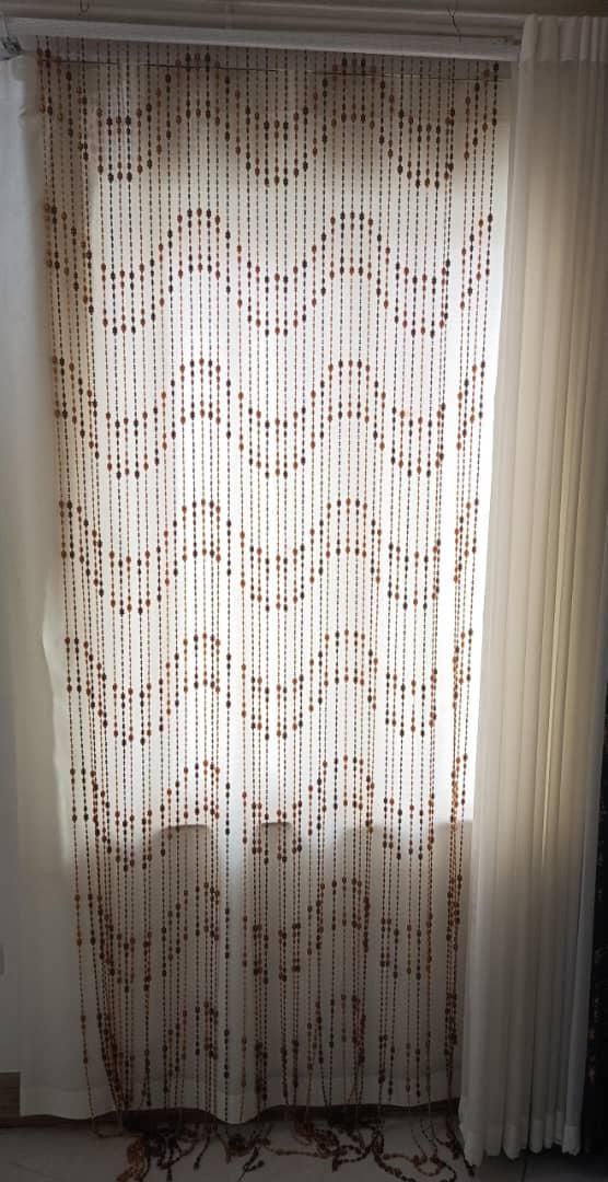 پرده مهره ای کاملا سالم و شیک|پرده، رانر، رومیزی|رشت, بوسار|دیوار