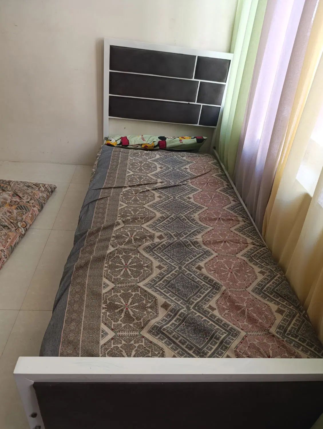 تخت خواب یک نفره فلزی|تخت و سرویس خواب|مشهد, موسوی قوچانی|دیوار