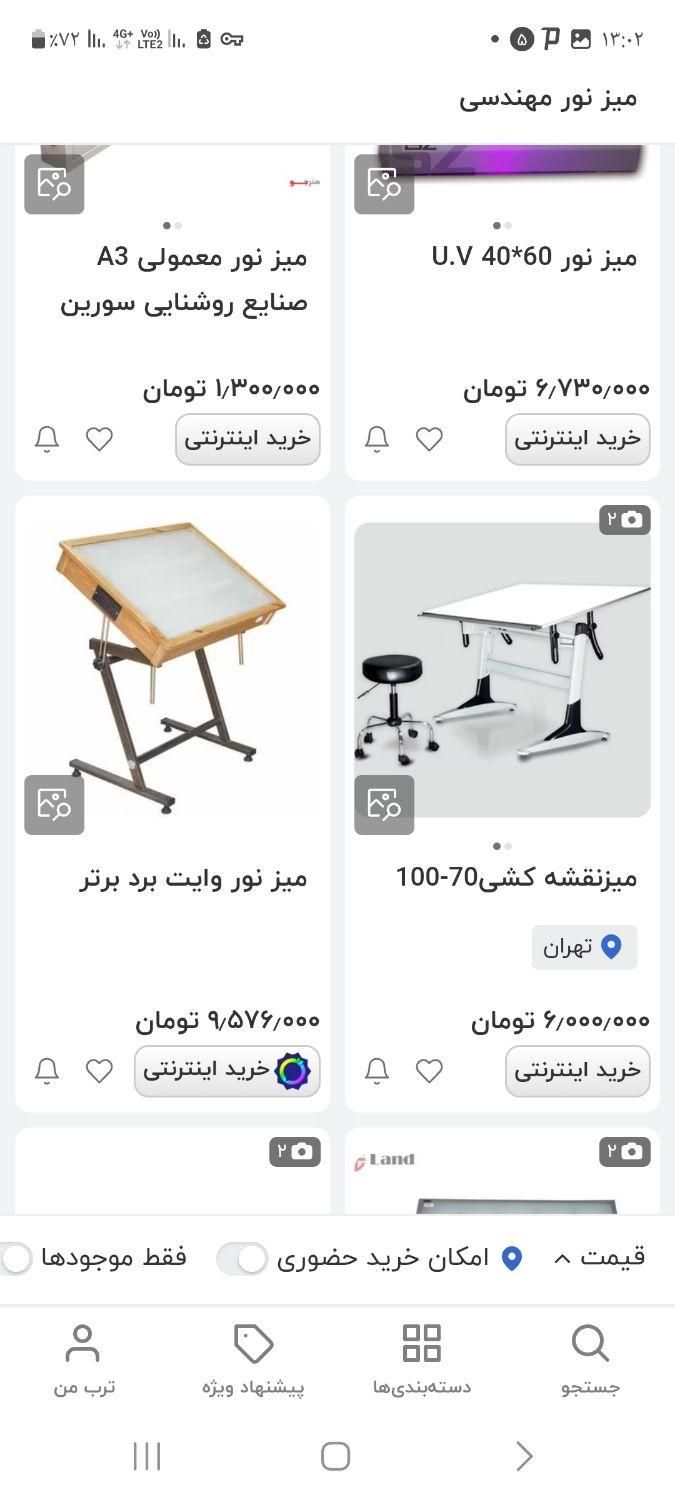 میز نوری|لوازم التحریر|اردبیل, |دیوار