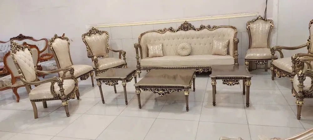 مبل کلاسیک ۹ نفره مدل خاطره /ظرافت اشرافی|مبلمان خانگی و میز عسلی|اهواز, کوی ترابری|دیوار