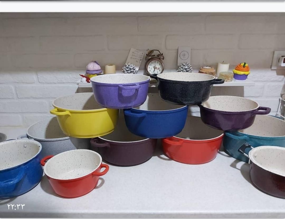 ظروف تفلون چدن روی....|ظروف پختوپز|هشتگرد, هشتگرد قدیم|دیوار