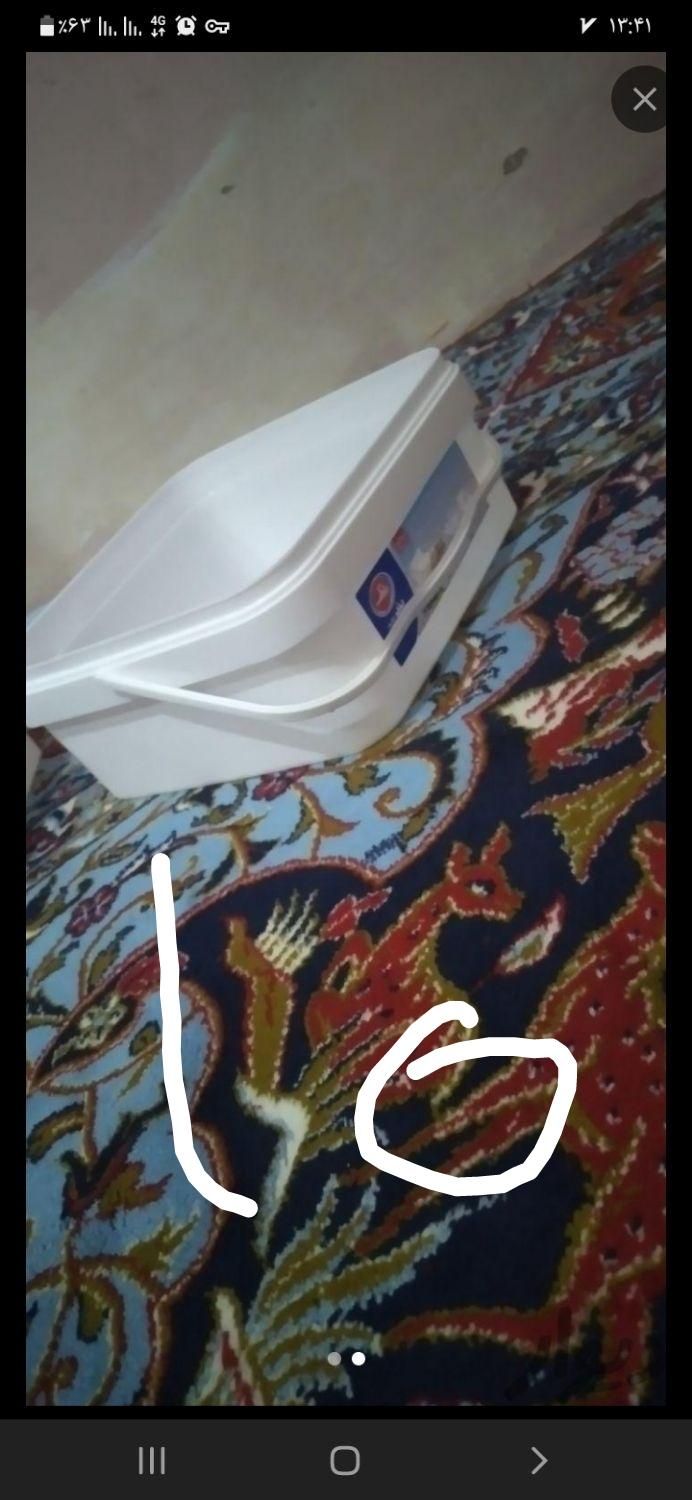سطل کوچک وبزرگ درب دار|ظروف نگهدارنده، پلاستیکی، یک‌بارمصرف|ایذه, |دیوار