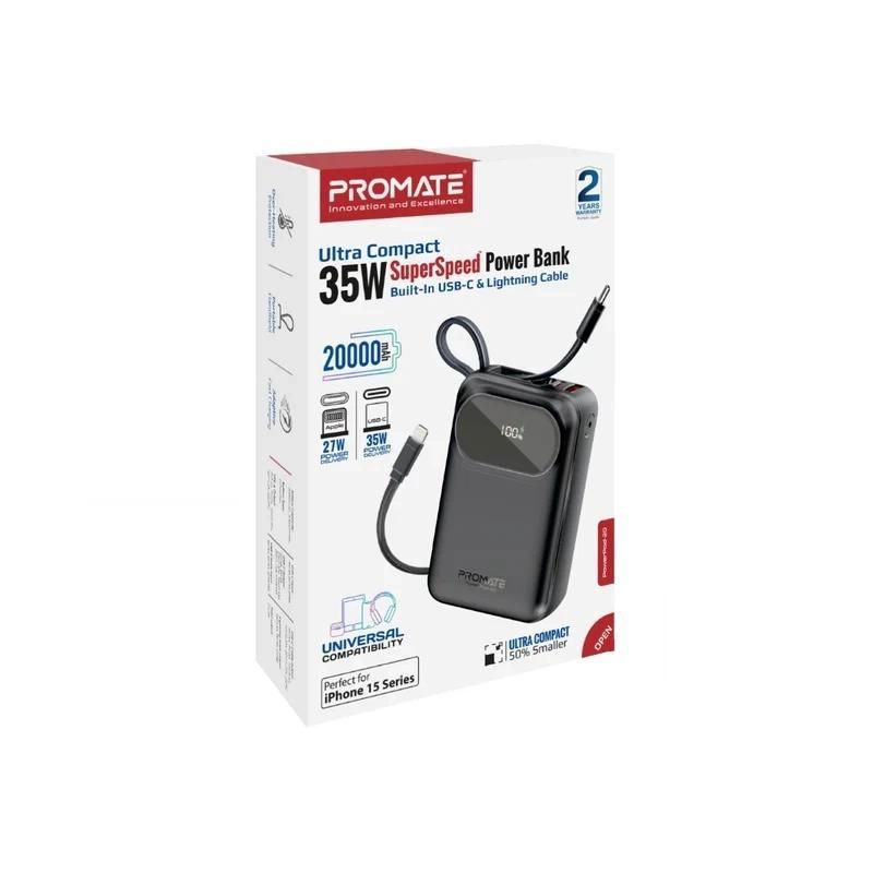 پاوربانک پرومیت مدل POWERPOD-20.BLACK ظرفیت 20000|لوازم جانبی موبایل و تبلت|تهران, شهرک رضویه|دیوار