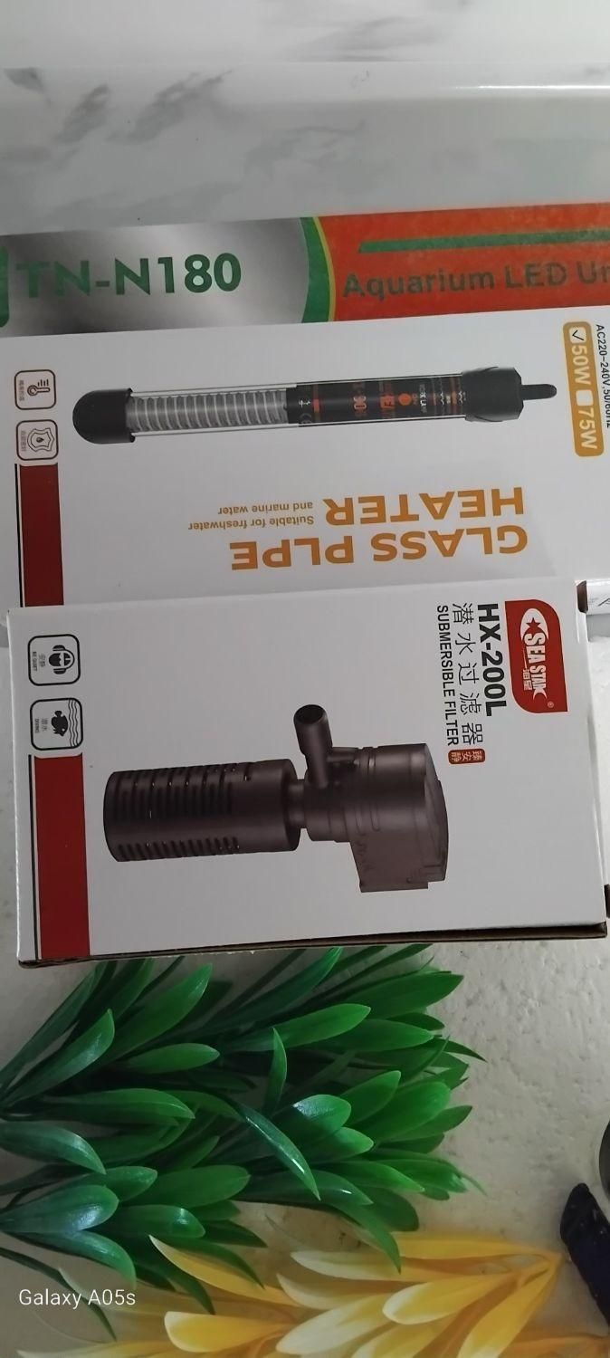 آکواریوم شیشه خم با لوازم|ماهی|بروجرد, |دیوار