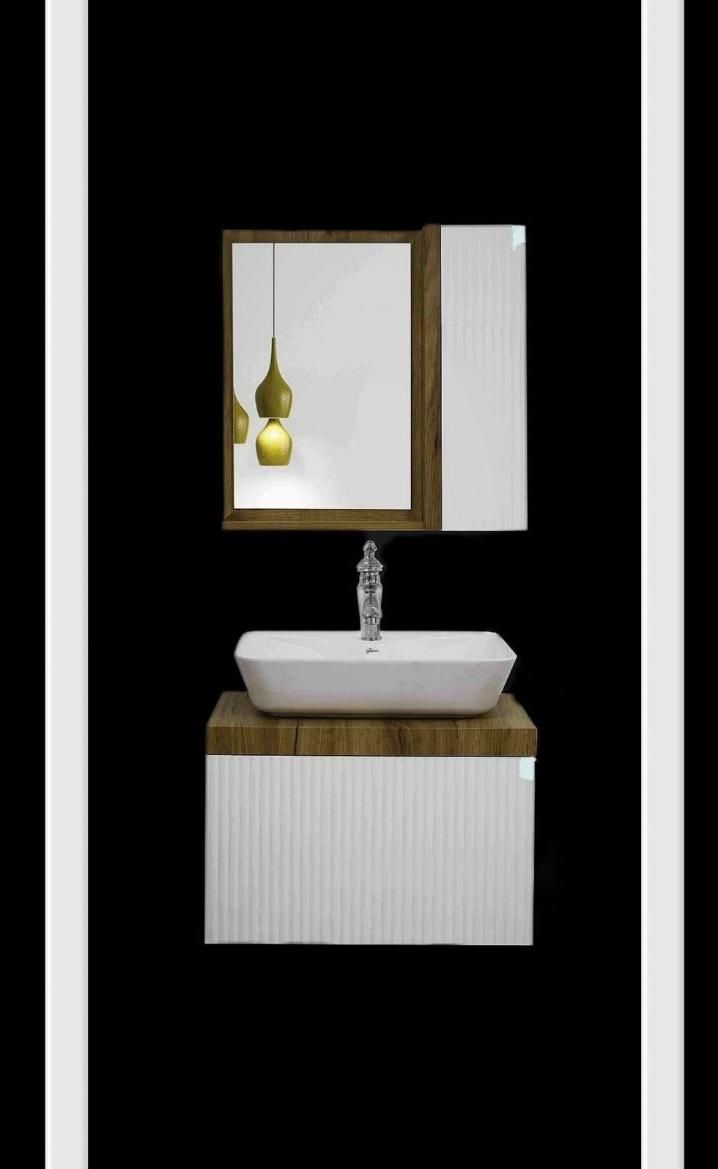 روشویی کابینتی کسری سفید پتینه|لوازم سرویس بهداشتی|کرمان, |دیوار