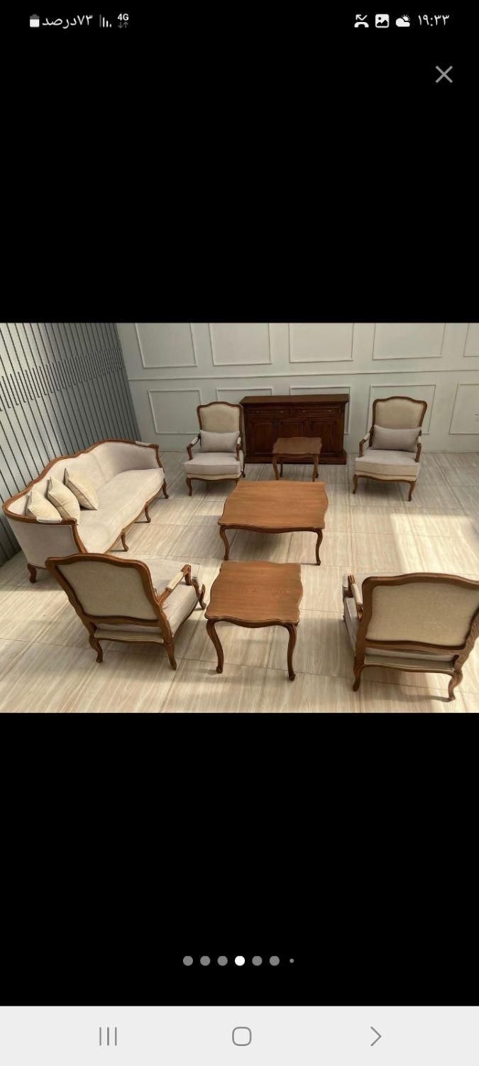 مبل فرانسوی|مبلمان خانگی و میز عسلی|قرچک, قشلاق جیتو|دیوار