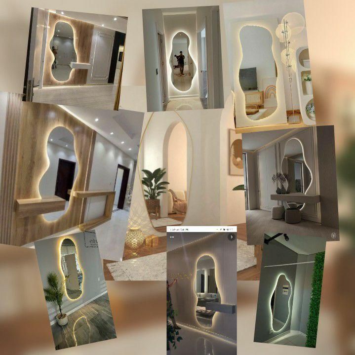 آینه قدی آینه دفرمه آینه هالیوودی آینه بک لایت|آینه|مشهد, سپاد|دیوار