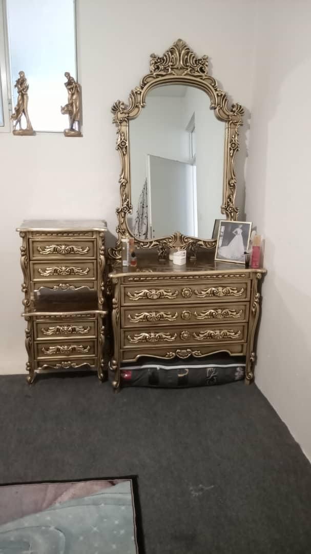 میز آرایشی سه کشو با دوعدد پاتختی|مبلمان خانگی و میز عسلی|مراغه, |دیوار