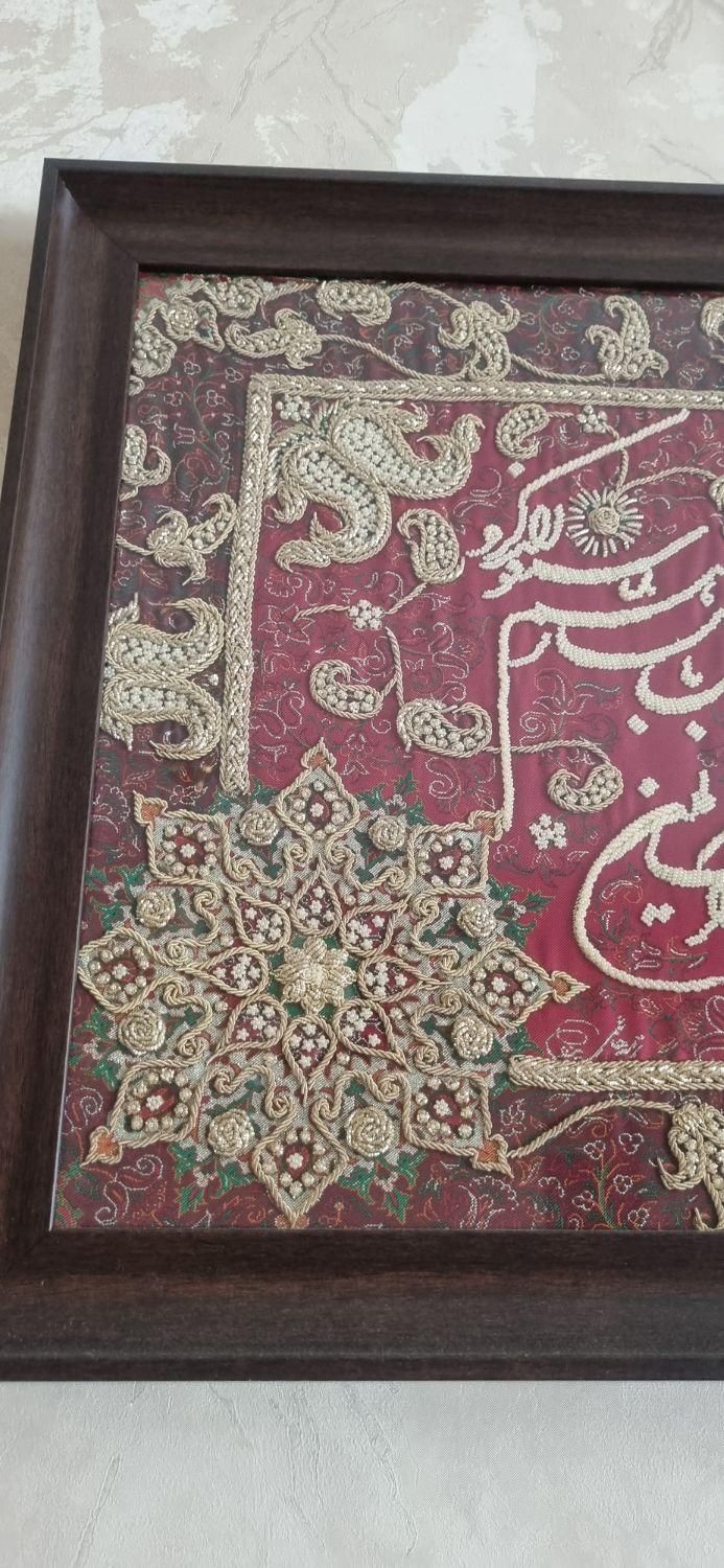 تابلو کار دست سرمه دوزی اصل|صنایع دستی و سایر لوازم تزئینی|تهران, اقدسیه|دیوار