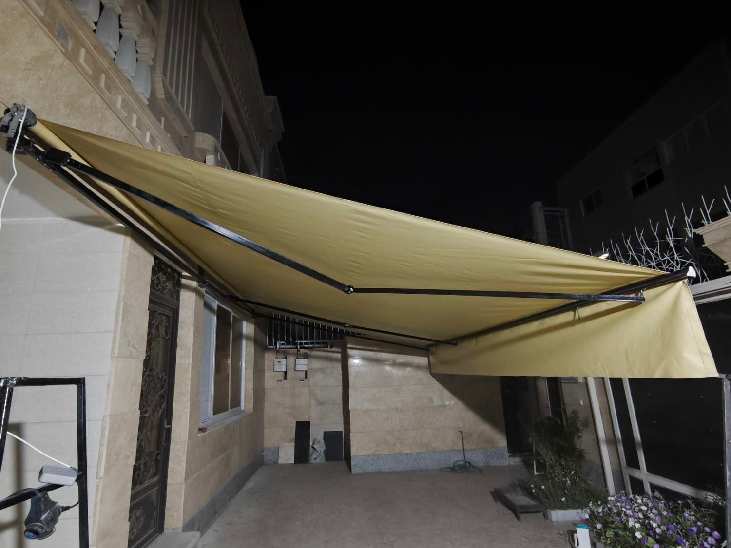 سایبان بازویی‌ (فولادی) برقی متحرک /مغازه /پارکینگ|خدمات پیشه و مهارت|اصفهان, دستگرده|دیوار