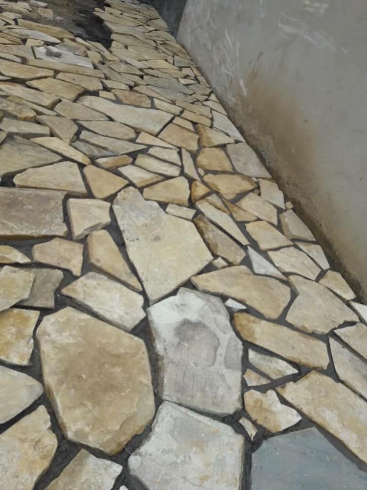 سنگ لاشه سنگ ورقه ای سنگ مالون سنگ قلوه سنگ کوبیک|مصالح و تجهیزات ساختمان|رشت, استادسرا|دیوار