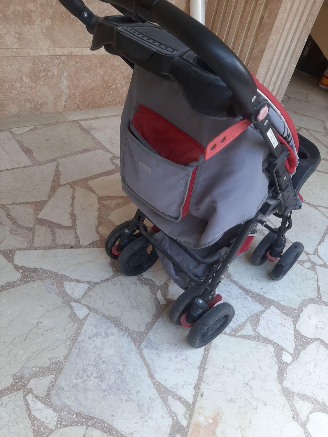 کالسکه برند evenflo آمریکا در حد نو کاملا سالم|کالسکه و لوازم جانبی|رشت, هلال احمر|دیوار