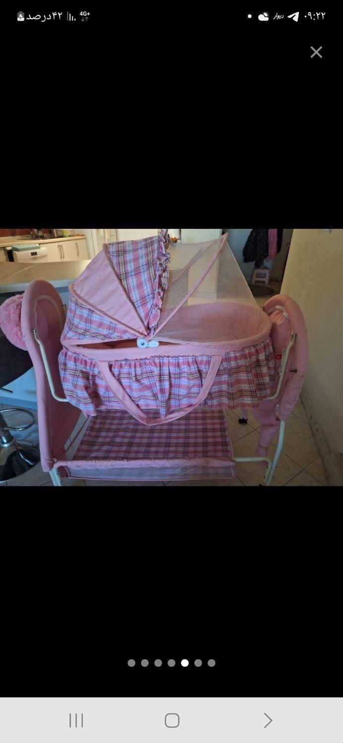 گهواره وپشه بند نوزاد|تخت و سرویس خواب|شیراز, عفیفآباد|دیوار