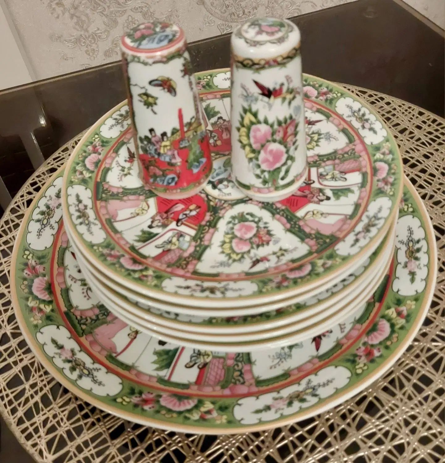 خیارخوری گل مرغی، سینی، کاسه، ست طرح قو، دیوارکوب|ظروف سرو و پذیرایی|تهران, سازمان برنامه شمالی|دیوار