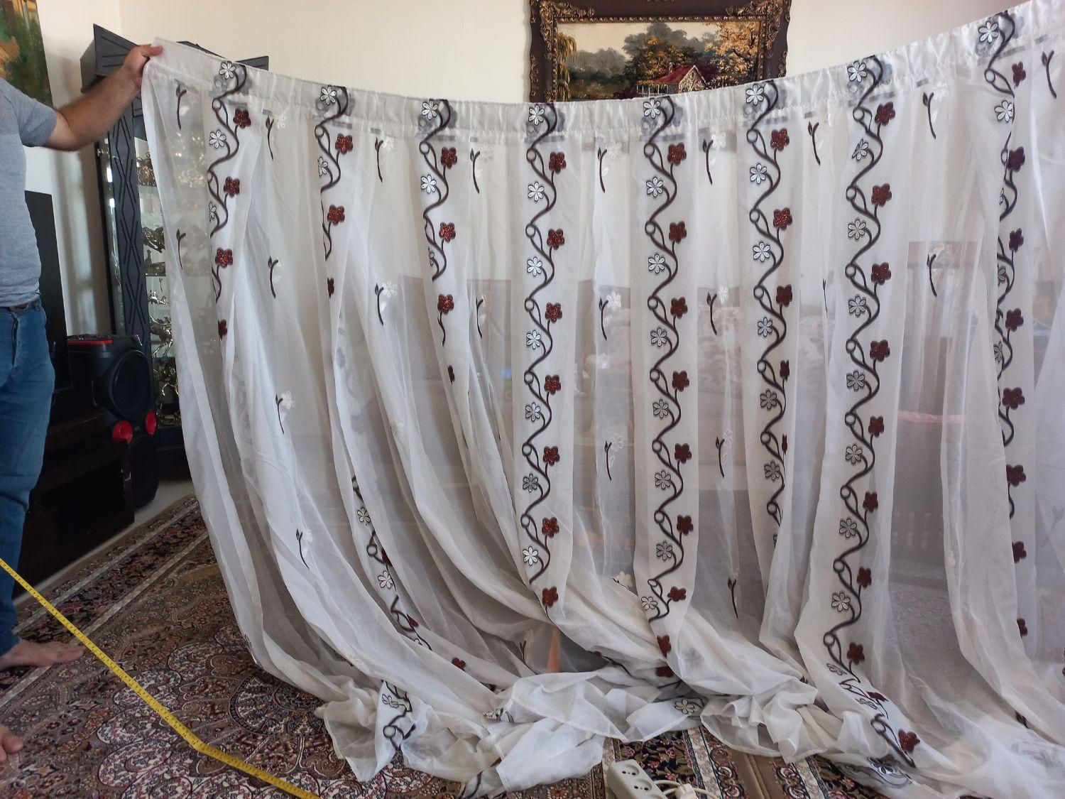 پرده حریر در حد نو|پرده، رانر، رومیزی|مراغه, |دیوار
