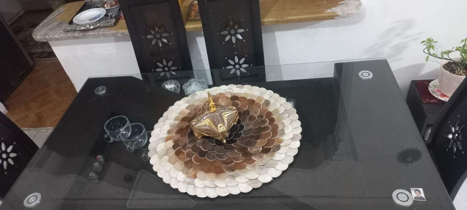 میز نهار خوری شش نفره با صندلی چوبی|میز و صندلی غذاخوری|رستم‌آباد, |دیوار