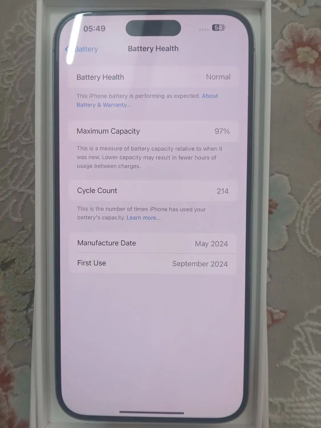 اپل iPhone 15 Pro max با حافظه 256 ZA|موبایل|مشهد, الهیه|دیوار