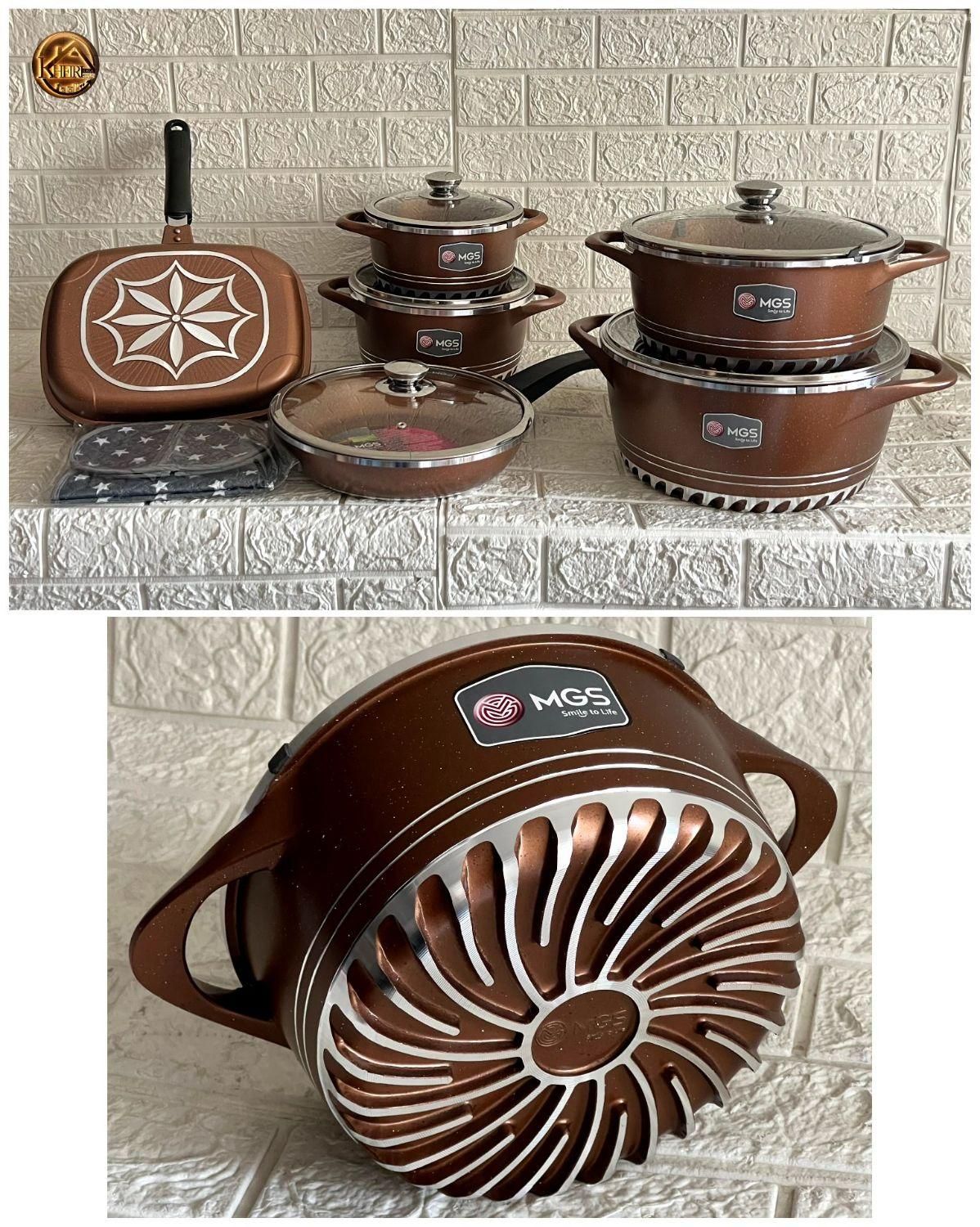 سرویس قابلمه17پارچه اصلی ام جی اس و راکلند|ظروف پختوپز|سبزوار, فیاض|دیوار