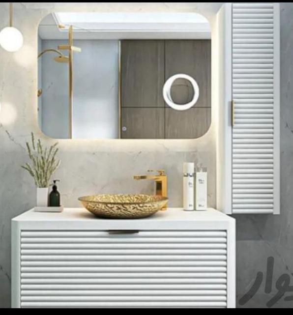 روشویی کابینتی با ایینه بک لایت|لوازم سرویس بهداشتی|تهران, افسریه|دیوار