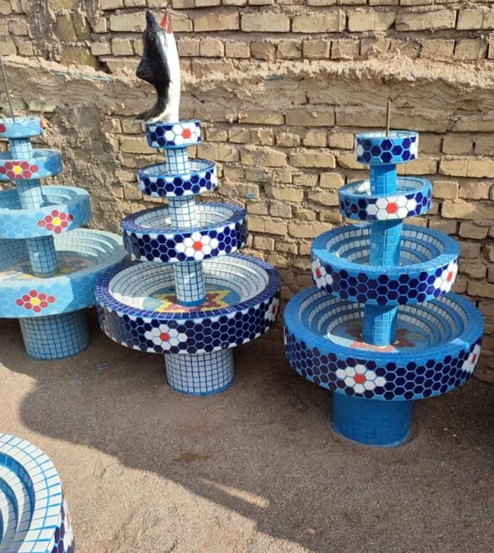 آبنما کاشی کاری شده|صنایع دستی و سایر لوازم تزئینی|یزد, |دیوار