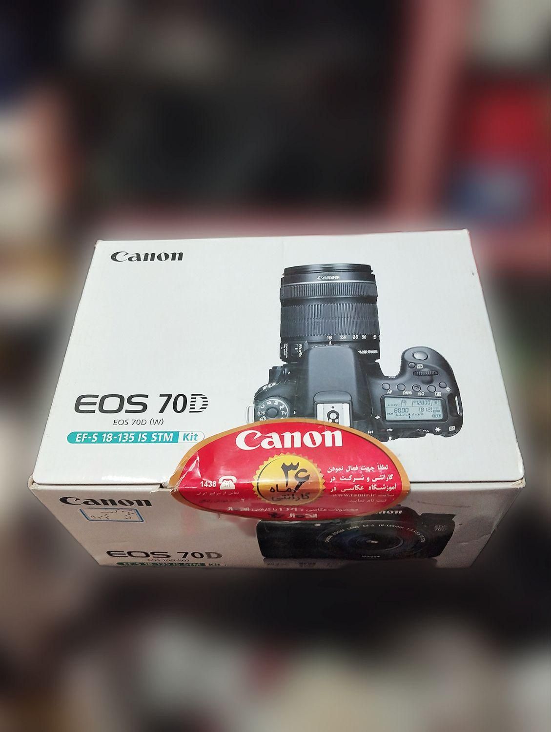 دوربین 70D canon با لنز 18-135|دوربین عکاسی و فیلم‌برداری|تهران, پامنار|دیوار