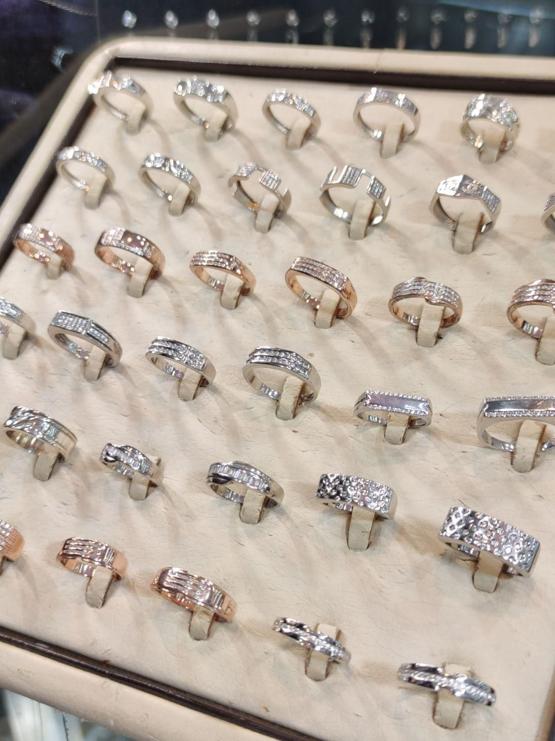 حلقه ست نقره حلقه نامزدی نقره|جواهرات|شیراز, شاهچراغ|دیوار