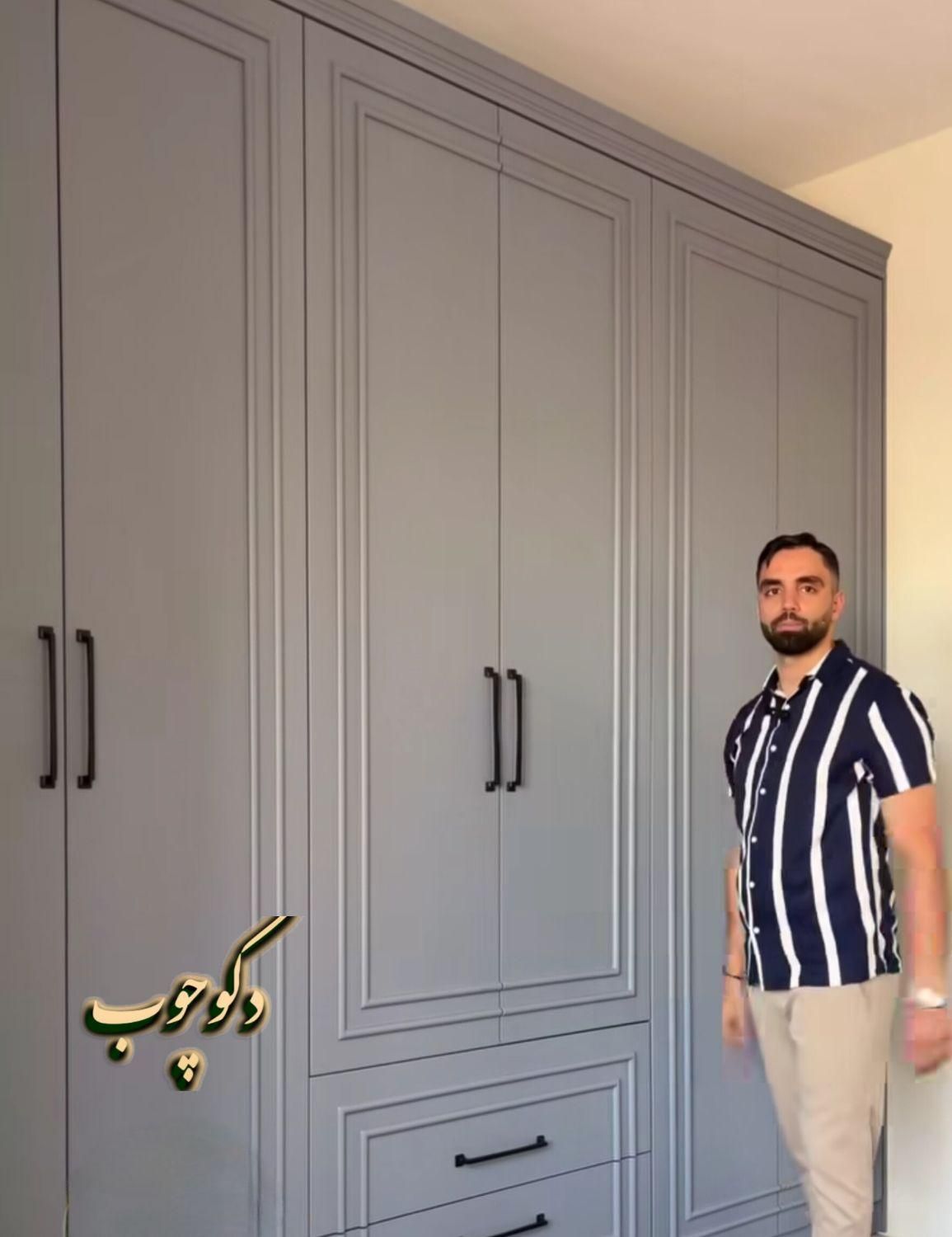 کمد نئوکلاسیک / هایگلاس / چوب|مصالح و تجهیزات ساختمان|قم, زاویه|دیوار