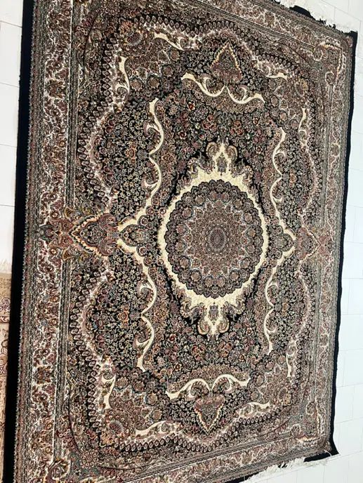 یه جفت فرش ماشینی ۹ متری رنگ سرمه ای ۱۵۰۰ شونه|فرش|تهران, آشتیانی|دیوار
