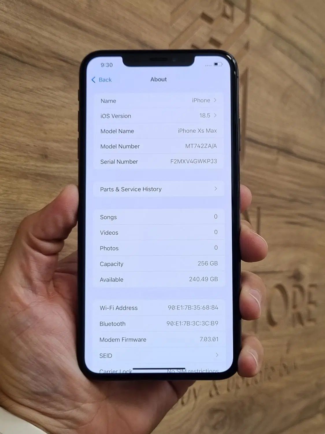 آیفون XS max *دوسیم ZA * باتری 75% * فوق آک|موبایل|مشهد, وکیل‌آباد|دیوار