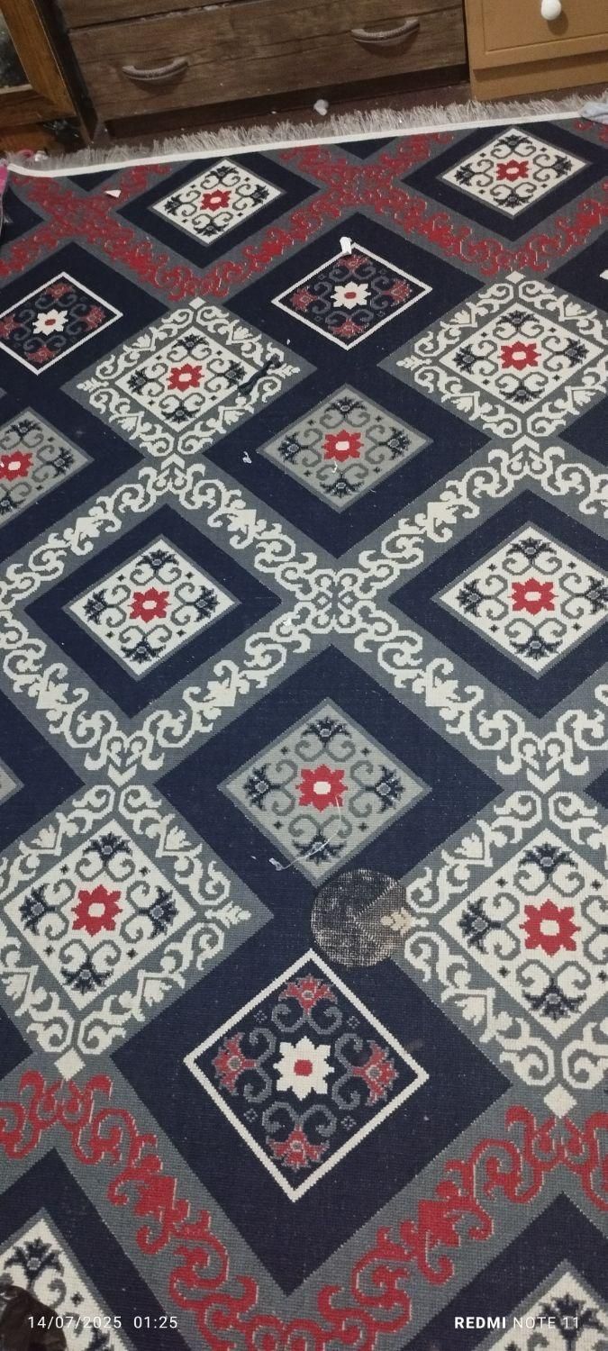 گلیم چهارمتری|گلیم، جاجیم، گبه|گرگان, |دیوار