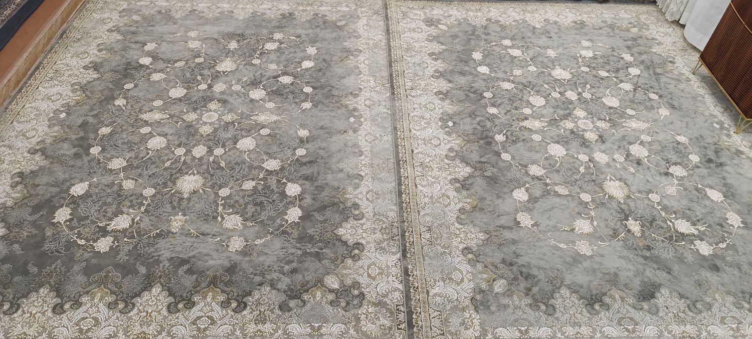 فرش اعلای کاشان،3در4(12متری)1200شانه برجسته طلاکوب|فرش|لردگان, |دیوار