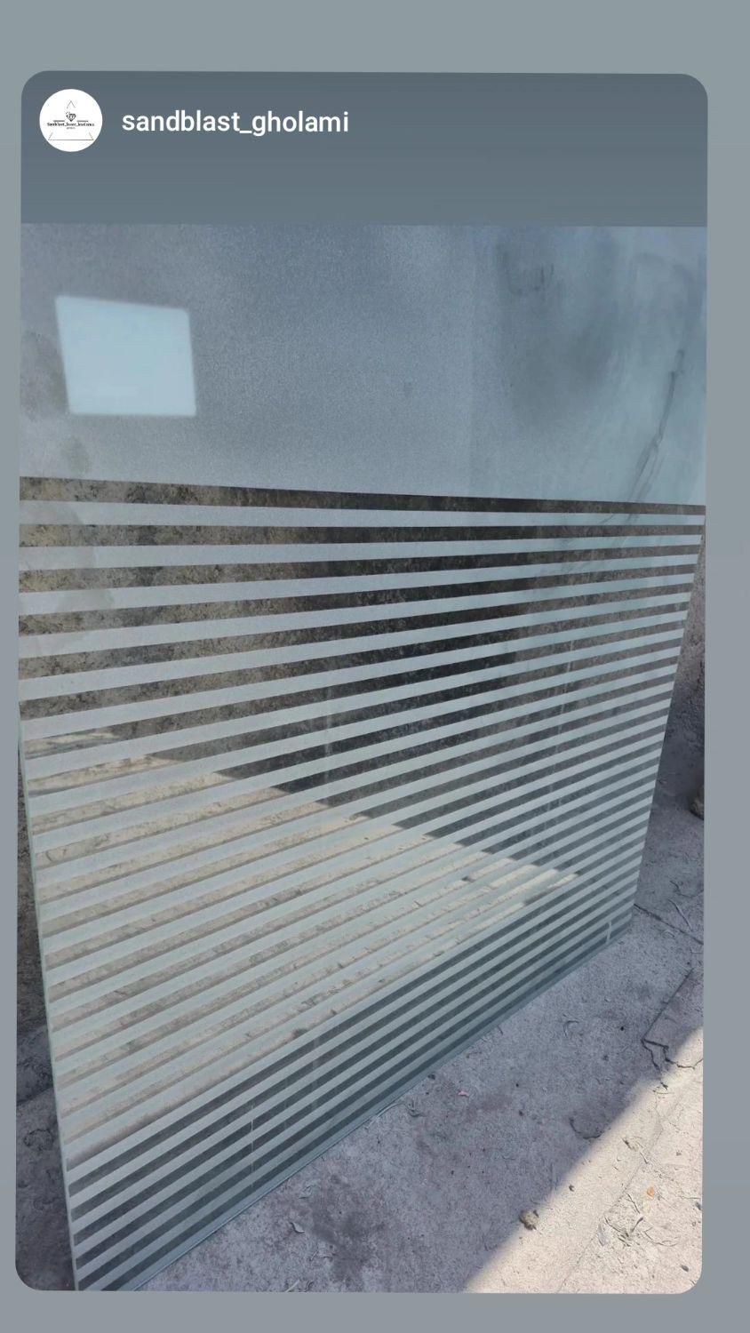 مات و طرحدار کردن انواع شیشه با دستگاه|خدمات پیشه و مهارت|تنکمان, |دیوار